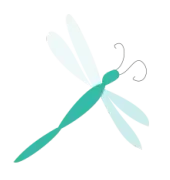 Gezeichnete Libelle